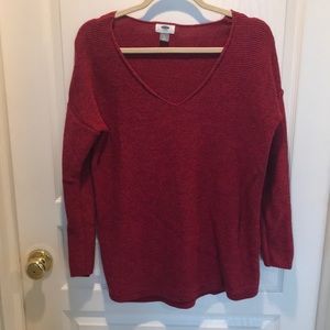 Ruby red old navy ladies sweater size large